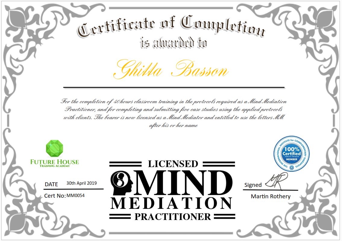 Mind-Mediation-Certificate