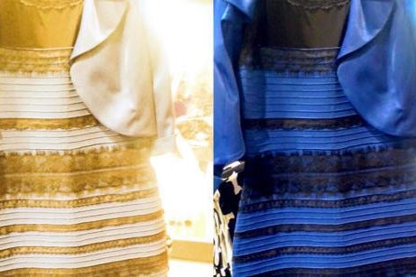 blue or gold dress